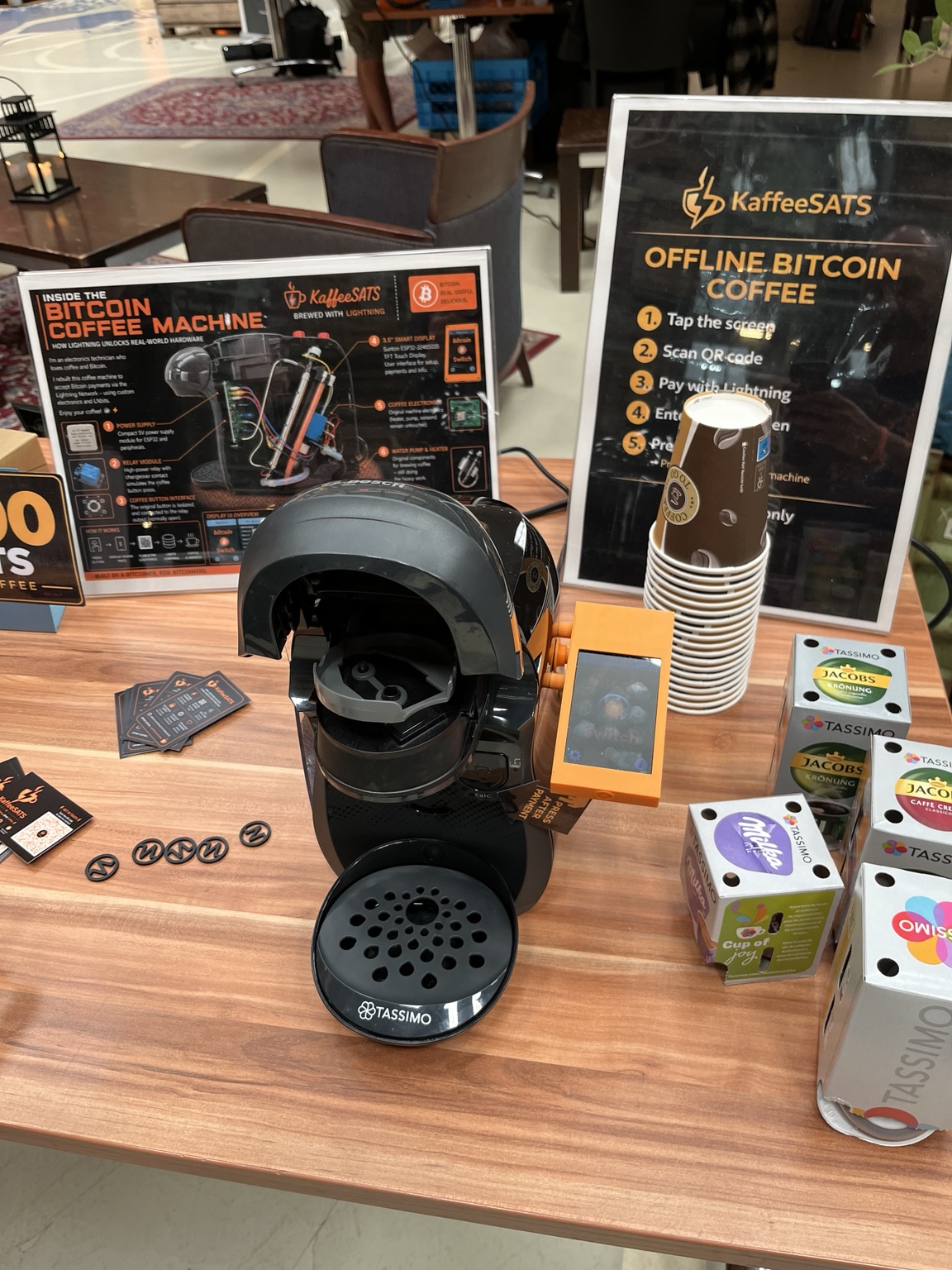 KaffeeSATS Offline Bitcoin Coffee